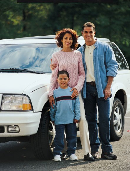 Family with Car